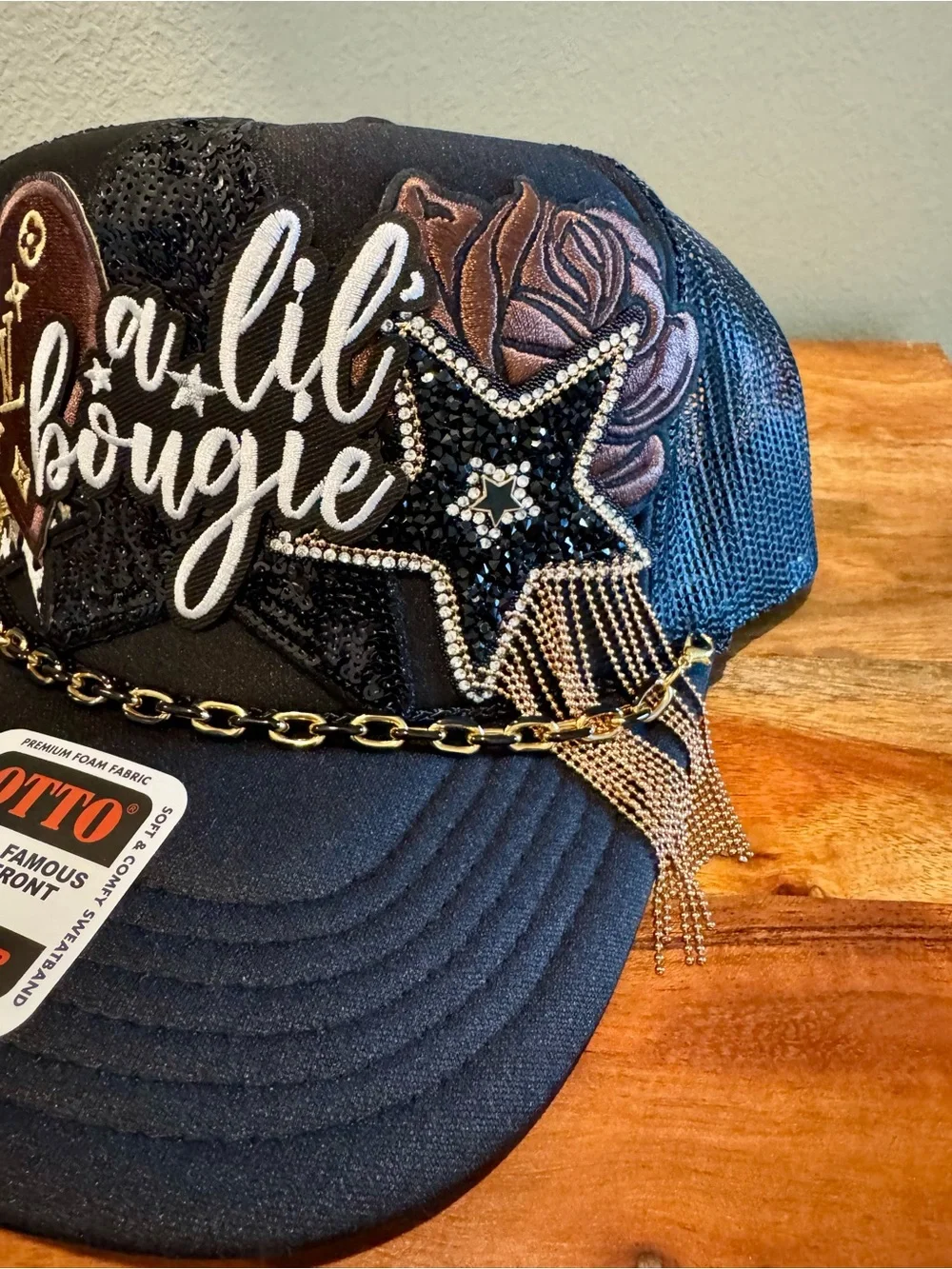Custom Unlimited Bougie Otto Trucker Hat new w/tags